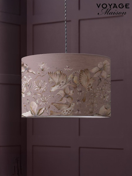 Voyage Maison Pink Floella Eva Printed Lamp Shade (W19577) | £63