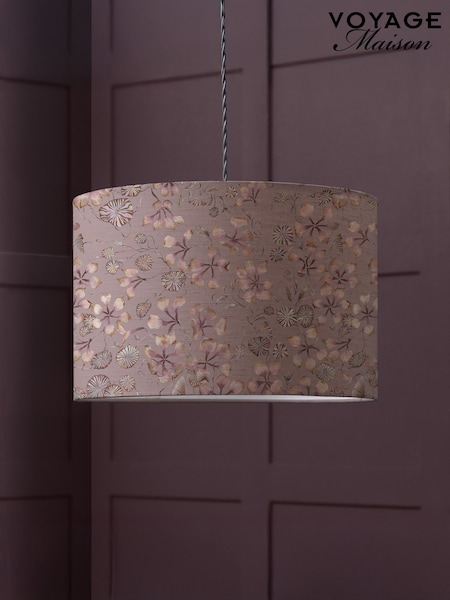 Voyage Maison Pink Philipa Eva Printed Lamp Shade (W19628) | £63