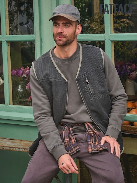 Charcoal Grey - Regular Fatface Airlie Utility Vest