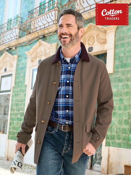 Cotton Traders Brown Classic Canvas Field Jacket (W20273) | £65