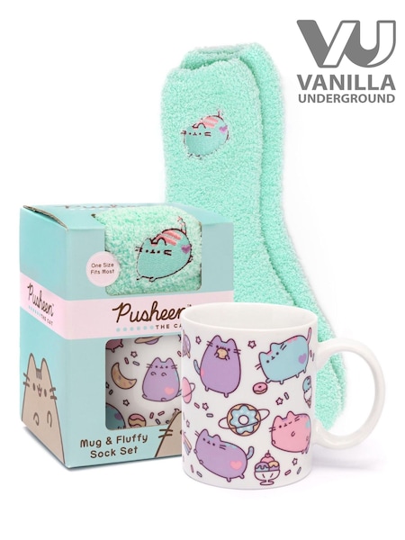 Vanilla Underground White Pusheen Mug and Socks Gift Set (W20336) | £16