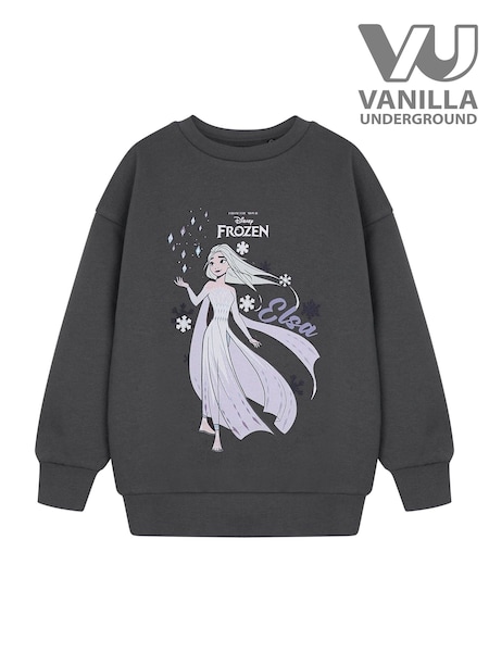 Vanilla Underground Grey Disney Frozen Elsa Sweatshirt (W20339) | £20