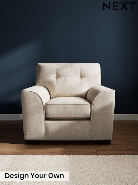 Chunky Weave/Mid Natural Stamford Buttoned Back (W20593) | £799