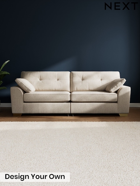 Chunky Weave/Mid Natural Stamford Buttoned Back (W20593) | £1,399