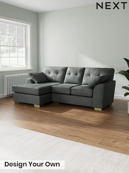 Cotswold Chenille/Dark Grey Stamford Buttoned Back (W20601) | £1,775