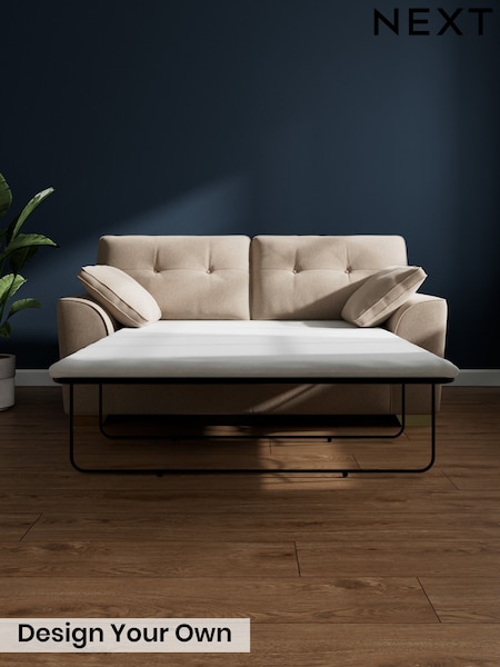 Tweedy Blend Easy Clean/Light Dove Natural Stamford Buttoned Back (W20640) | £1,275