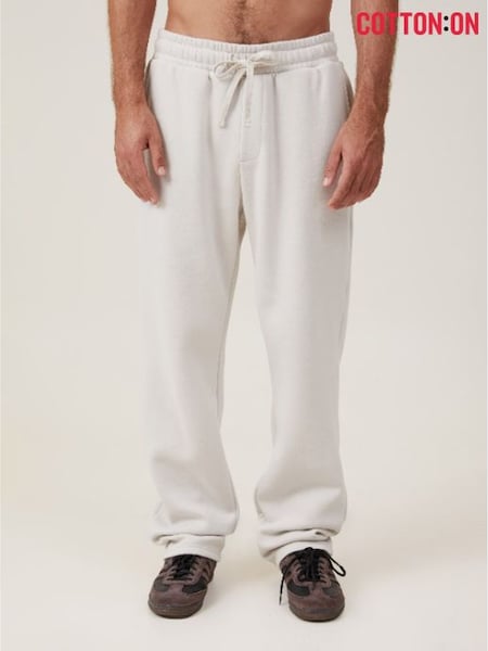 Cotton On Cream Relaxed Track Pants (W20722) | £25