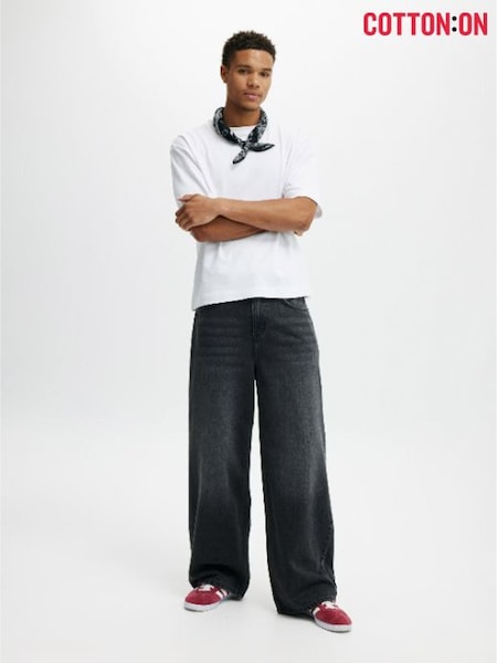 Cotton On Black Super Baggy Jeans (W20725) | £50