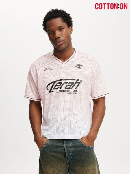 Cotton On Pink Football Jersey (W20729) | £25