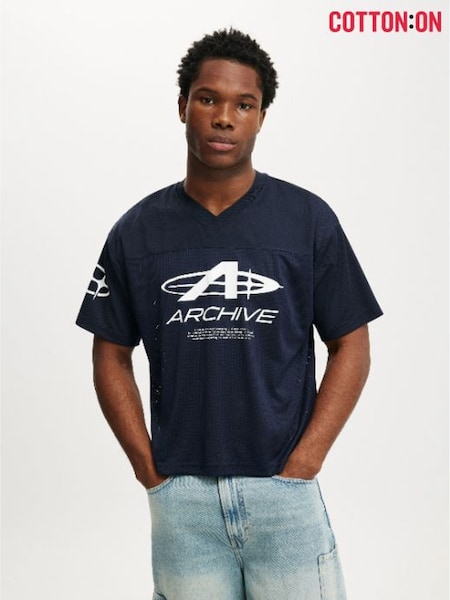 Cotton On Blue Football Jersey (W20743) | £25