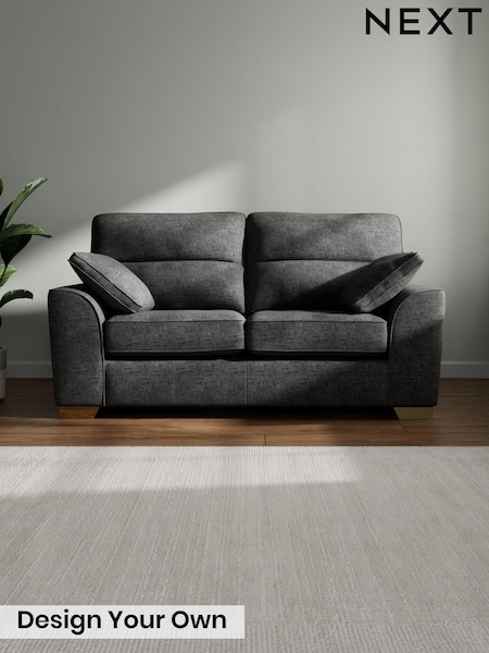 Boucle Weave Easy Clean/Charcoal Grey Stamford Highback (W20744) | £1,075