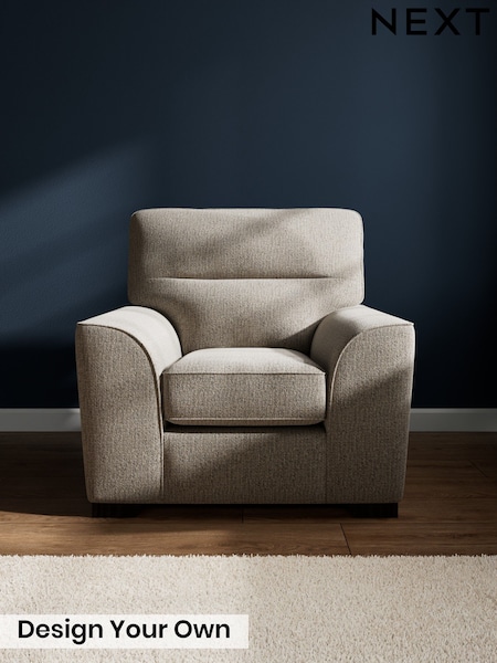 Chunky Boucle Easy Clean/Dove Stamford Highback (W20745) | £799