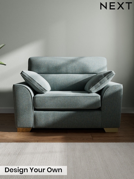 Chunky Marl/Mid Blue Stamford Highback (W20749) | £899