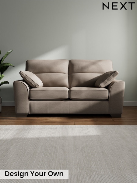 Fine Chenille Easy Clean/Mid Taupe Brown Stamford Highback (W20769) | £1,199