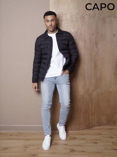 CAPO Black Lightweight Padded Jacket (W20937) | £75
