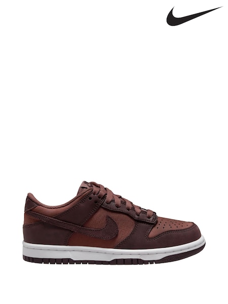 Nike Brown Youth Dunk Low Trainers (W21520) | £75