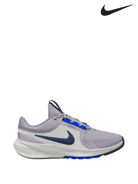 Nike Racer Blue and Cement Grey Youth Star Runner 5 Trainers (W21558) | £43