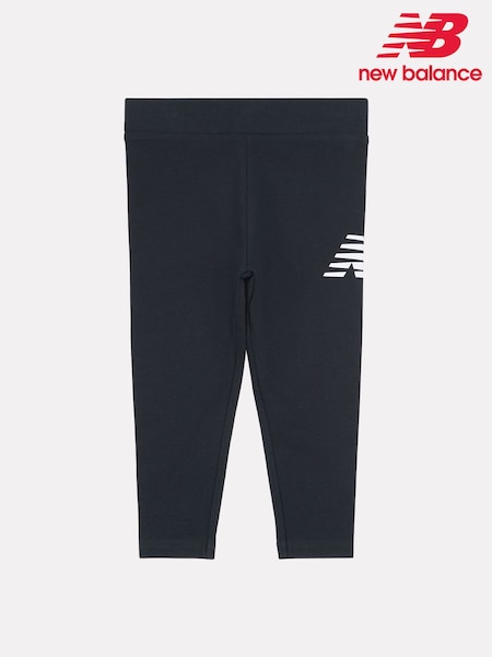 New Balance Black Kids Graphic Leggings (W21584) | £20