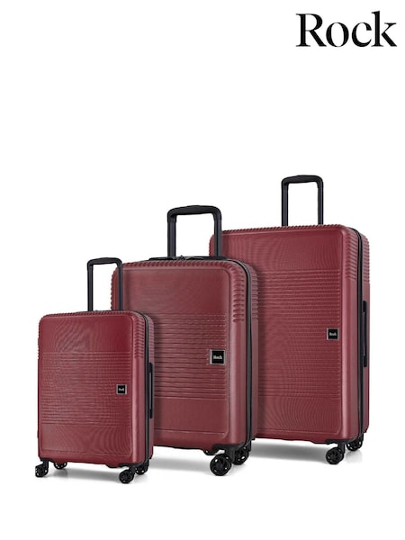 Rock Luggage  Lincoln Suitcases Black 3pc Set (W21707) | £180