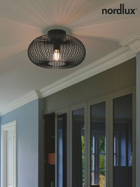 Nordlux Black Beroni Ceiling Light (W21728) | £60