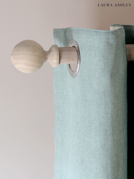 Laura Ashley Washed Oak Mitchell Eyelet Pole Set 28mm (W21754) | £65 - £90