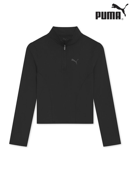 Puma Black Womens TRAIN Regular Length Half-Zip Top. (W21770) | £55