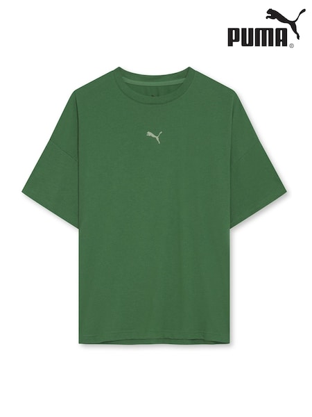 Puma Green Womens Oversized Train T-Shirt (W21783) | £35