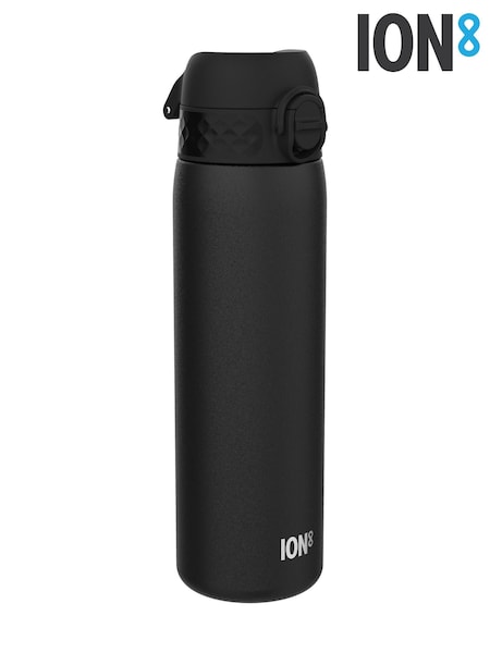 Ion8 Black 500ml Insulated Steel Water Bottle (W21855) | £20