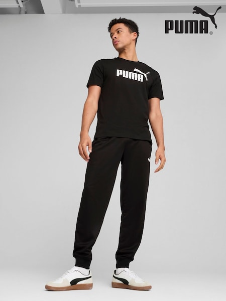 Puma Black Mens Essentials No. 1 Logo T-Shirt (W21949) | £20