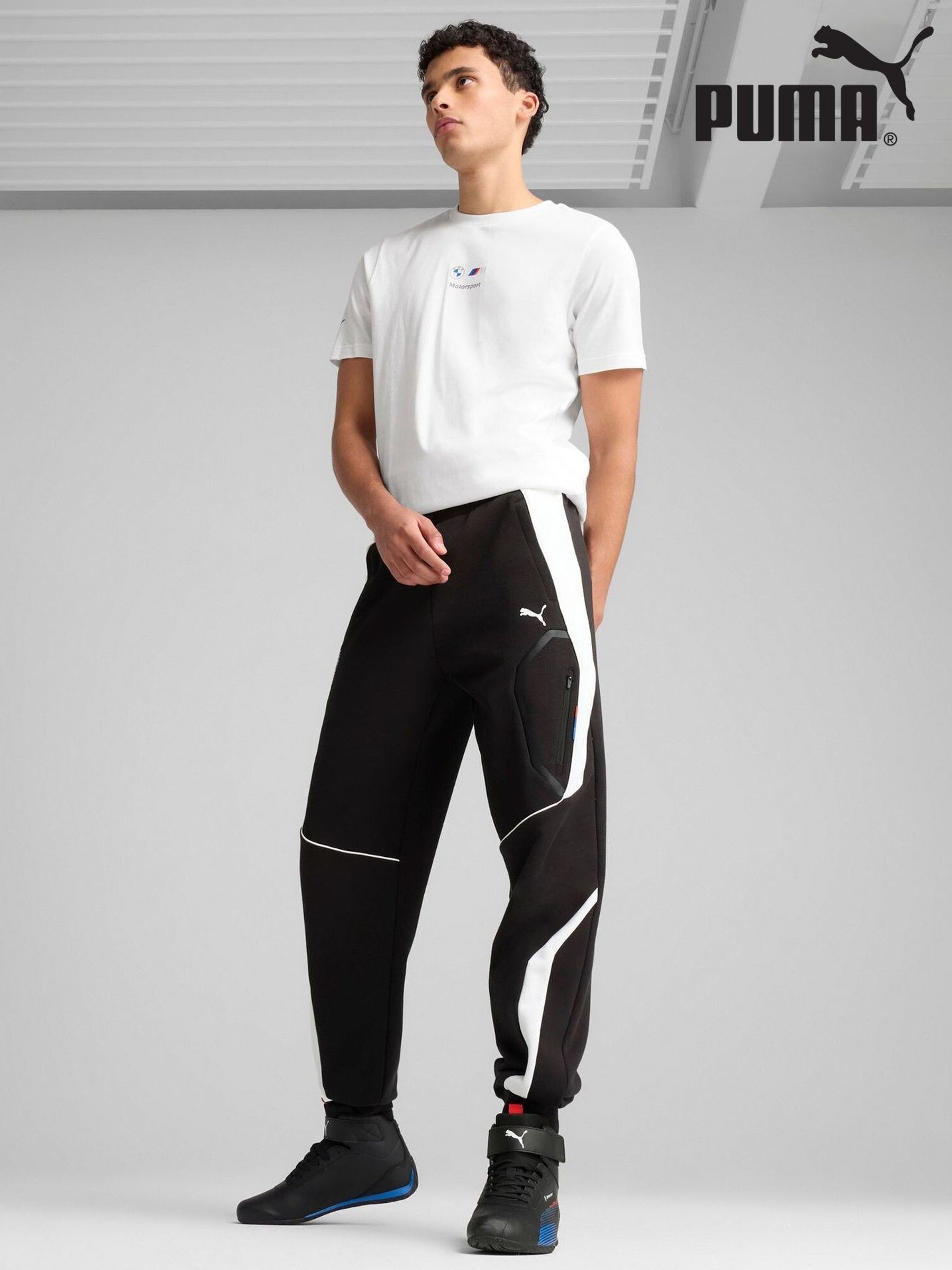 Buy Men's Puma Black Joggers Online | Next UK