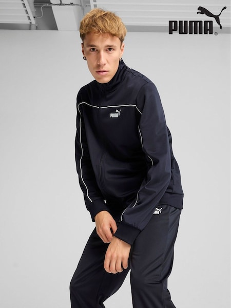 Puma Blue Mens Poly Piping Tracksuit (W21960) | £60