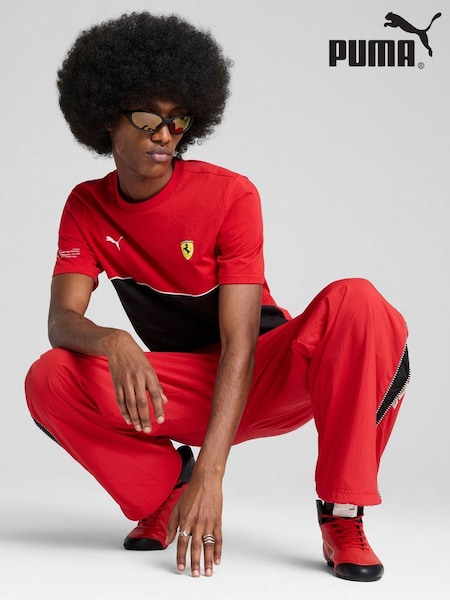 Puma Red Mens Scuderia Ferrari Race SDS T-Shirt (W21987) | £45