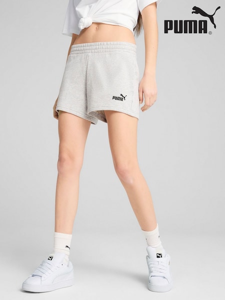 Puma Grey Womens ESS Small No. 1 Logo 4'' Shorts (W22043) | £22