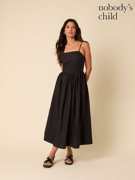 Nobodys Child Black Alettie Blooms Madeline Midaxi Dress (W22114) | £79