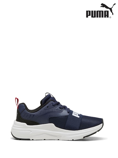 Puma Blue Kids Youth Softride Wired 2 Sneakers (W22199) | £38