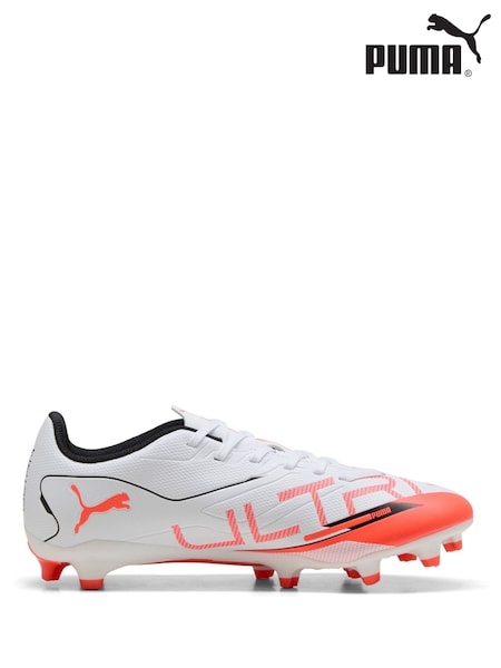 Puma White Womens ULTRA 5 PLAY FG/AG Football Boots (W22213) | £50