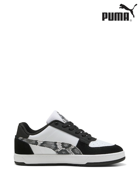 Puma Black Womens Caven 2.0 Snake Chic Sneakers (W22227) | £55