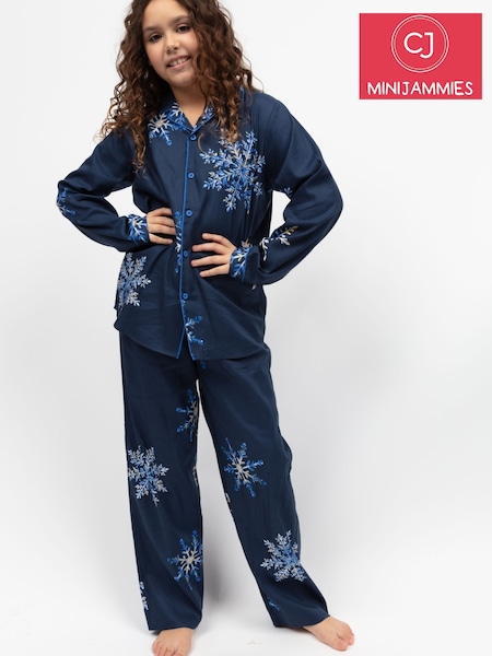 Cyberjammies Blue Minijammies Printed Long Sleeve Pyjamas Set (W22328) | £25