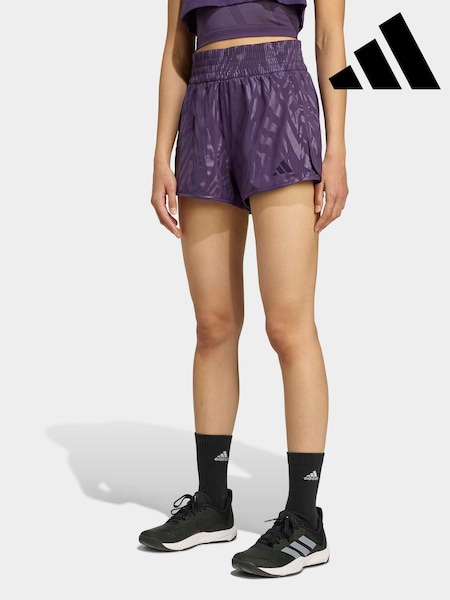 adidas Purple AOP Pacer Shorts (W22494) | £33