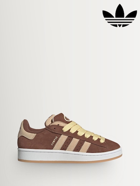 adidas Originals Brown Campus 00S Double W Trainers (W22496) | £100