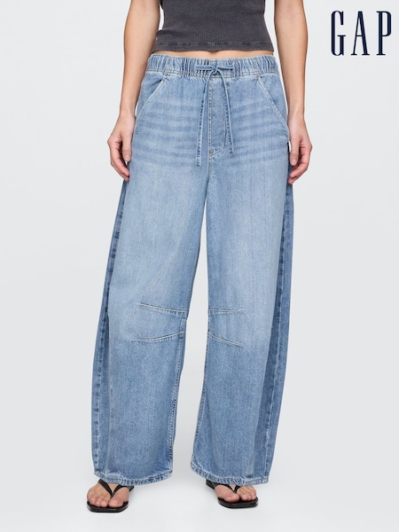 Gap Blue Mid Rise UltraSoft Easy Horseshoe Jeans (W22532) | £65