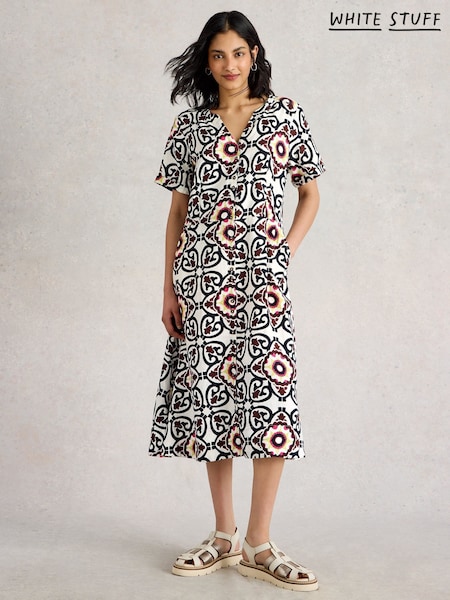 White Stuff White 100% Linen Dress (W22638) | £85