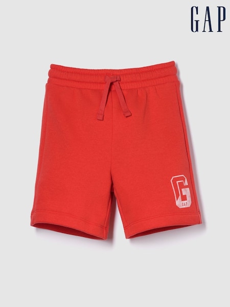 Gap Red Relaxed Logo No-Pocket Pull On Shorts (4-13yrs) (W22673) | £12