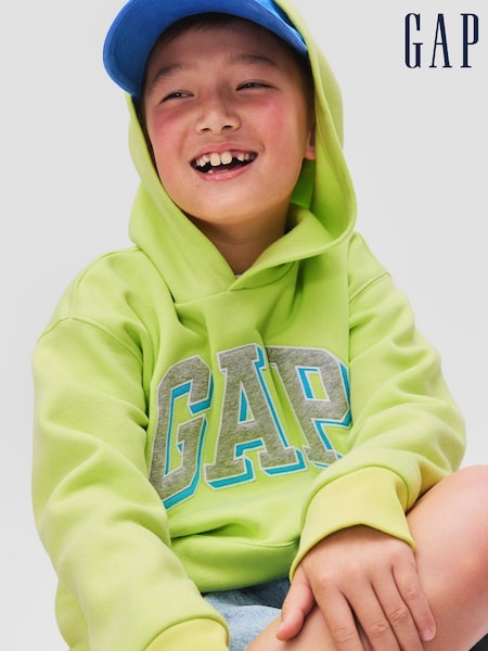 Gap Green Vintage Logo Pull On Hoodie (4-13yrs) (W22676) | £20