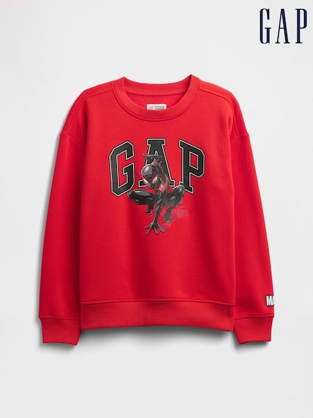 Gap Red Marvel Graphic Sweatshirt (W22680) | £25