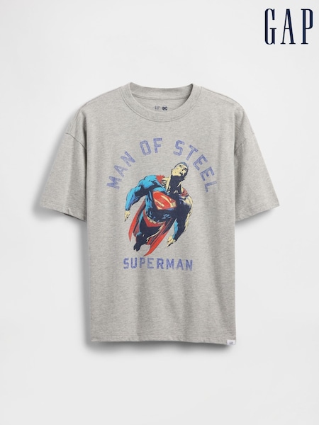 Gap Grey Superman Graphic Short Sleeve T-Shirt (4-13yrs) (W22691) | £18