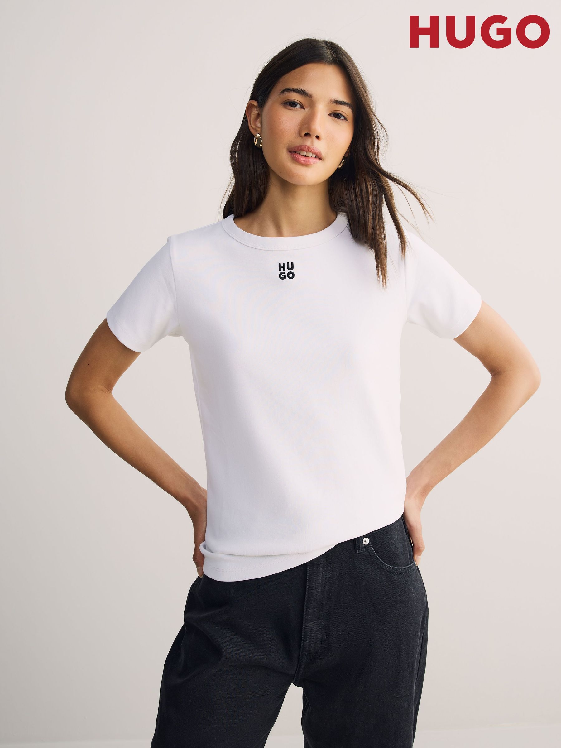 HUGO BOSS /レディース⭐︎7部丈TシャツWhite 新品⭐︎大幅値下げ！ 楽天市場】hugo boss tシャツ（レディースファッション）の通販