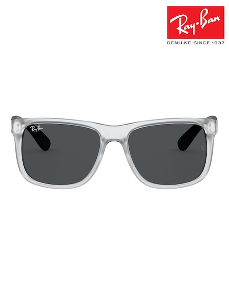 Ray Ban Justin Square Black Sunglasses (W22828) | £130