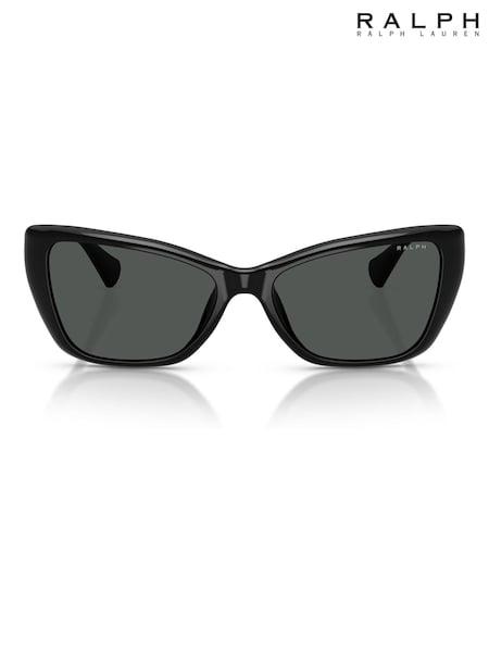 Ralph By Ralph Lauren Cat Eye Black Sunglasses (W22835) | £115