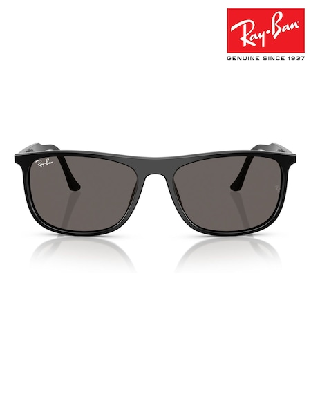 Ray Ban Rectangle Black Sunglasses (W22837) | £144